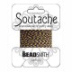 Beadsmith Rayon soutache Schnur 3mm - Grape goldenrod striped